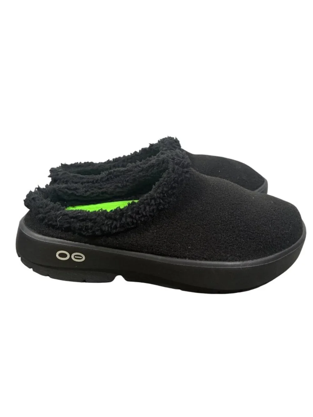 OOFOS OOcoozie Mule Mens Black Slip-On Shoes Size M8/EU 41